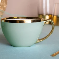 Filiżanki I Spodki^Filiżanka porcelanowa Jumbo AURORA GOLD 400 ml