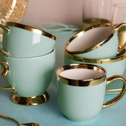 Filiżanki I Spodki^Filiżanka porcelanowa Jumbo AURORA GOLD 400 ml