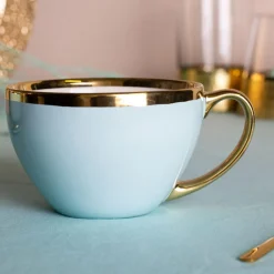 Clearance Filiżanka porcelanowa Jumbo AURORA GOLD 400 ml