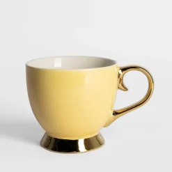 Filiżanki I Spodki^Filiżanka porcelanowa na nóżce Jumbo AURORA GOLD 400 ml