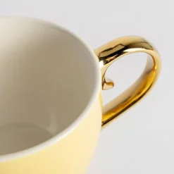 Filiżanki I Spodki^Filiżanka porcelanowa na nóżce Jumbo AURORA GOLD 400 ml