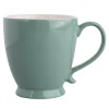 Sale Filiżanka porcelanowa na nóżce zielona Jumbo URBAN 400 ml
