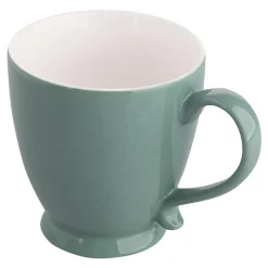 Sale Filiżanka porcelanowa na nóżce zielona Jumbo URBAN 400 ml