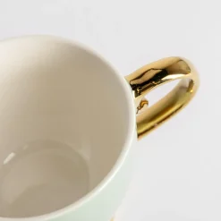 Sale Filiżanka porcelanowa na nóżce Jumbo AURORA GOLD 400 ml
