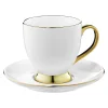 Filiżanki I Spodki^Filiżanka porcelanowa ze spodkiem biała ROYAL 220 ml