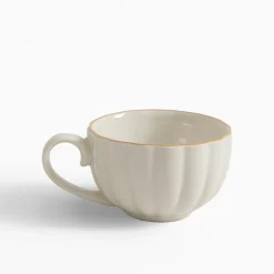 inny Filiżanki I Spodki^Filiżanka ze spodkiem porcelanowa ZŁOTY RANT 220 ml