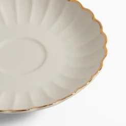inny Filiżanki I Spodki^Filiżanka ze spodkiem porcelanowa ZŁOTY RANT 220 ml