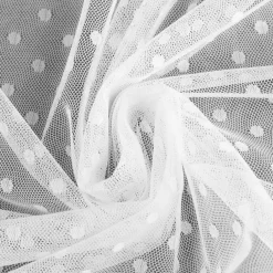 Outlet Eurofirany Firana do salon biała JULITA 135x250 cm