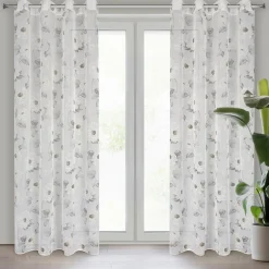 Hot Eurofirany Firana do salonu biało-oliwkowa BESSY 140x250 cm