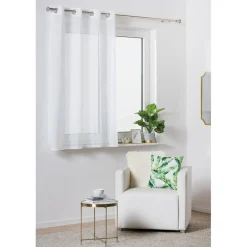 Discount Firana na przelotkach biała SOFIA 140x160 cm
