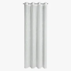 Hot Eurofirany Firana na przelotkach biało-srebrna AMALIA 140x250 cm