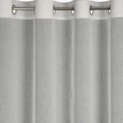 Hot Eurofirany Firana na przelotkach kremowo-beżowa ABBIE 140x250 cm