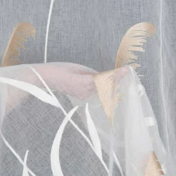 Hot Eurofirany Firana na przelotkach kremowo-beżowa ABBIE 140x250 cm