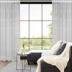 Sale Eurofirany Firana na taśmie biała INES 140x270 cm