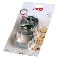 Formy, Naczynia I Akcesoria Do Pieczenia^Foremki do wykrawania ciastek ZENKER SMILEY 2 szt. MIX