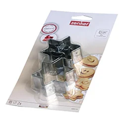 Formy, Naczynia I Akcesoria Do Pieczenia^Foremki do wykrawania ciastek ZENKER SMILEY 2 szt. MIX