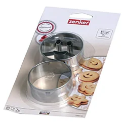 Formy, Naczynia I Akcesoria Do Pieczenia^Foremki do wykrawania ciastek ZENKER SMILEY 2 szt. MIX