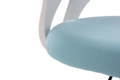 Hot Fotel biurowy błękitno-biały MELLODY