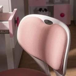 New Fotel biurowy różowo-biały MELLODY