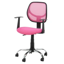Clearance Fotel biurowy z siatką mesh różowy NOPE