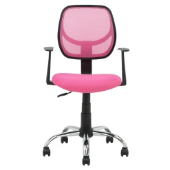 Clearance Fotel biurowy z siatką mesh różowy NOPE