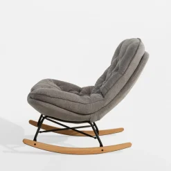 Best inny Fotel bujany jasnoszary DYNI