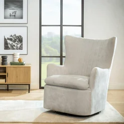 Discount Fotel bujany na obrotowej podstawie szary SHOAN