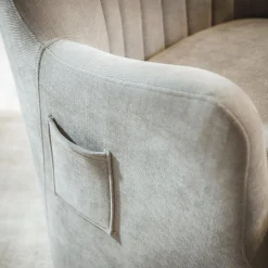 Discount Fotel bujany na obrotowej podstawie szary SHOAN