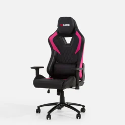 New XGAME Fotel gamingowy MEWINO czarno-różowy