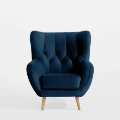 Discount Impresti Fotel granatowy KELSO