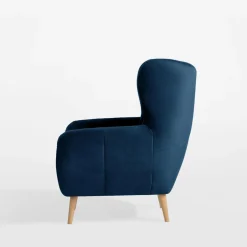 Discount Impresti Fotel granatowy KELSO
