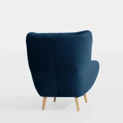 Discount Impresti Fotel granatowy KELSO