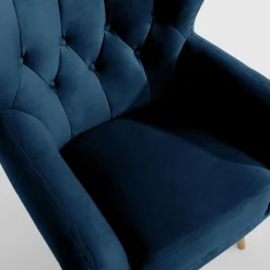 Discount Impresti Fotel granatowy KELSO
