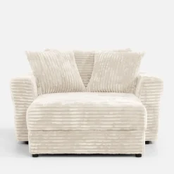 Fotele Wypoczynkowe^Fotel loveseat kremowy NOEMI