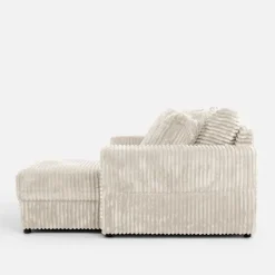 Fotele Wypoczynkowe^Fotel loveseat kremowy NOEMI
