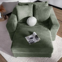 Clearance Fotel loveseat zielony NOEMI