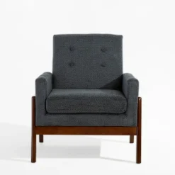 Fotele Wypoczynkowe^Fotel retro niebieski MIATU