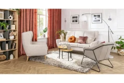 Hot Impresti Fotel uszak boucle kremowy MOREN
