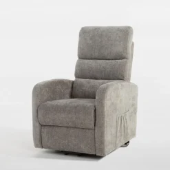 Discount Fotel wypoczynkowy z funkcją relaks szary EXMANO