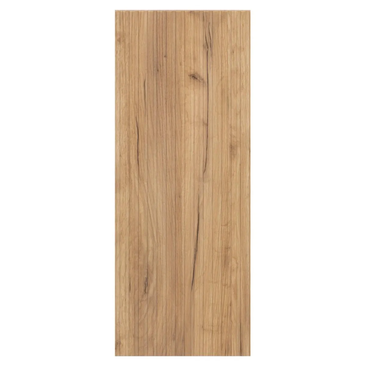 Qubik Fronty Ryflowane^Front drzwi DECOR RYFEL 30x76,5 dąb craft złoty