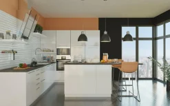 Qubik Fronty Gładkie^Front drzwi SALSA 60x98 biały połysk