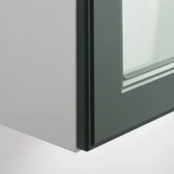 Clearance Qubik Front przeszklony ALDEA 60x98 oliwkowy mat