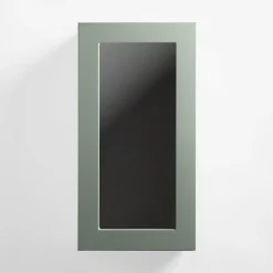 Qubik Fronty Przeszklone^Front przeszklony FRAME 40x76,5 szałwia mat