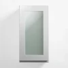 Sale Qubik Front przeszklony PIANTA 40x76,5 szary, wysoki połysk