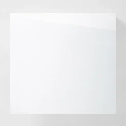 Qubik Fronty Gładkie^Front szuflady SOLA 40x38,1 biały polarny połysk