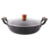 Clearance Garnek żeliwny niski czarny FERRO 3,5 l