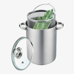 Clearance inny Garnek ze stali nierdzewnej z koszykiem 4 l