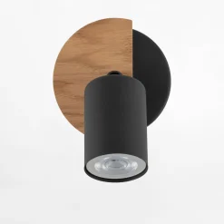 TK Tomasz Krywult Kinkiet 1 spot rustykalny COVER WOOD