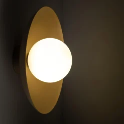 Discount TK Tomasz Krywult Kinkiet jasny brąz SLATE SABIA GLASS