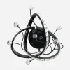 Discount Zumaline Kinkiet LED czarny chrom MAIA z pilotem